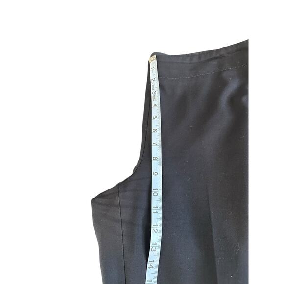 Talbots Pants Navy Classic Side Zip Office Work Straight Leg Trousers Size 8 - Picture 10 of 12